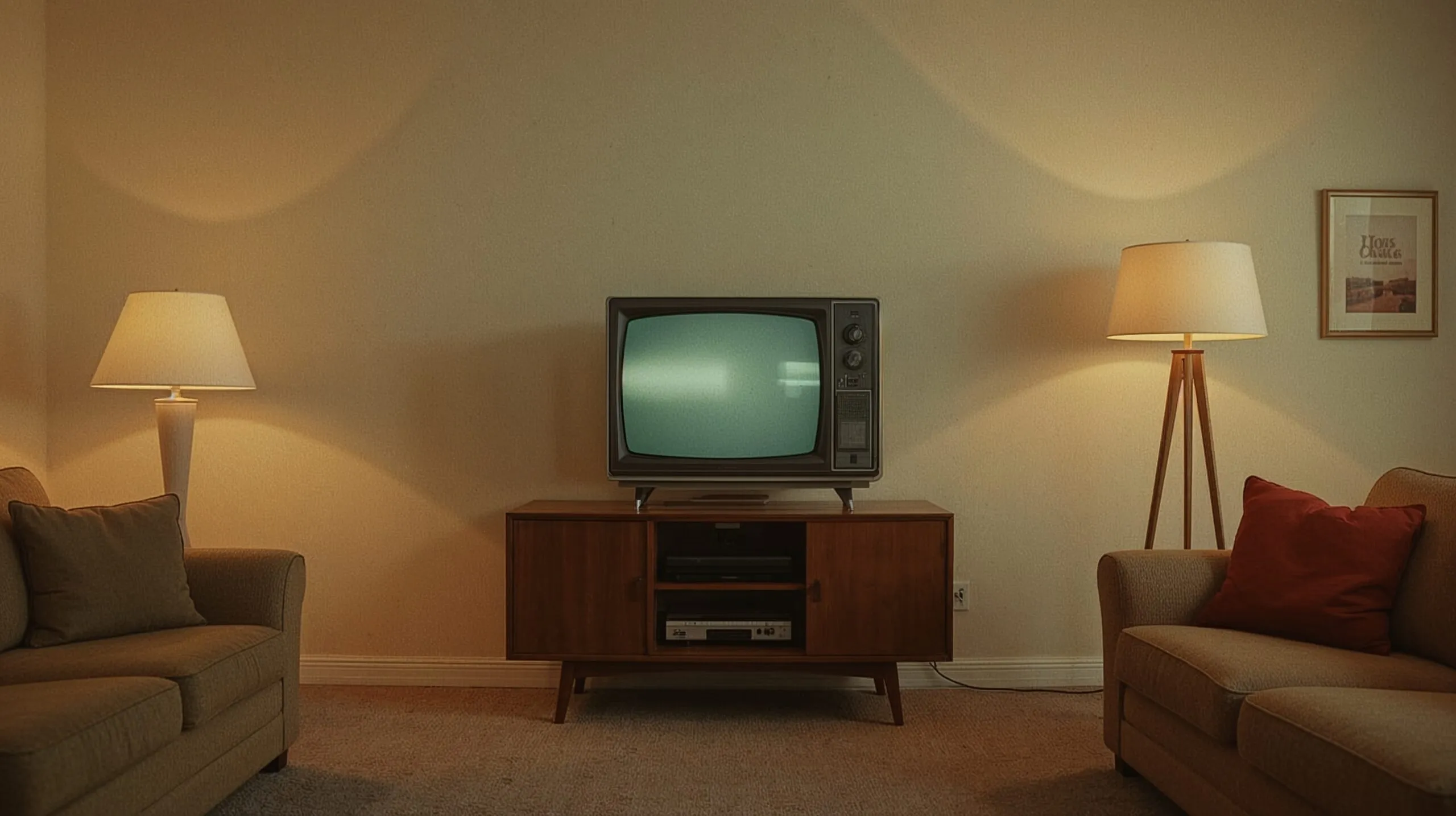 A 1950s living room with a cathode ray television — what many called the devil's box