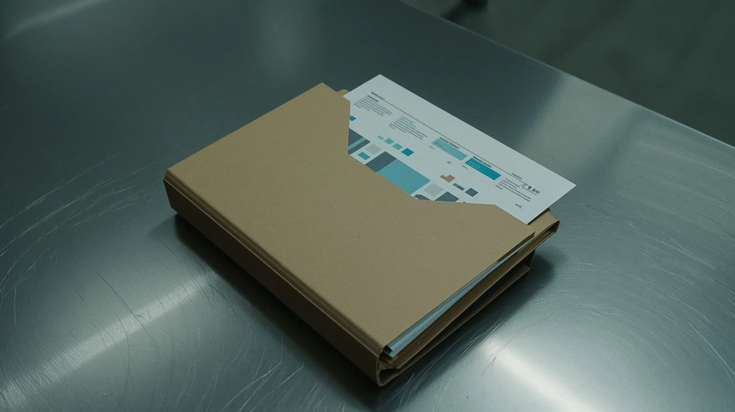 A thick folder of property data — the information that exists but never reaches the buyer